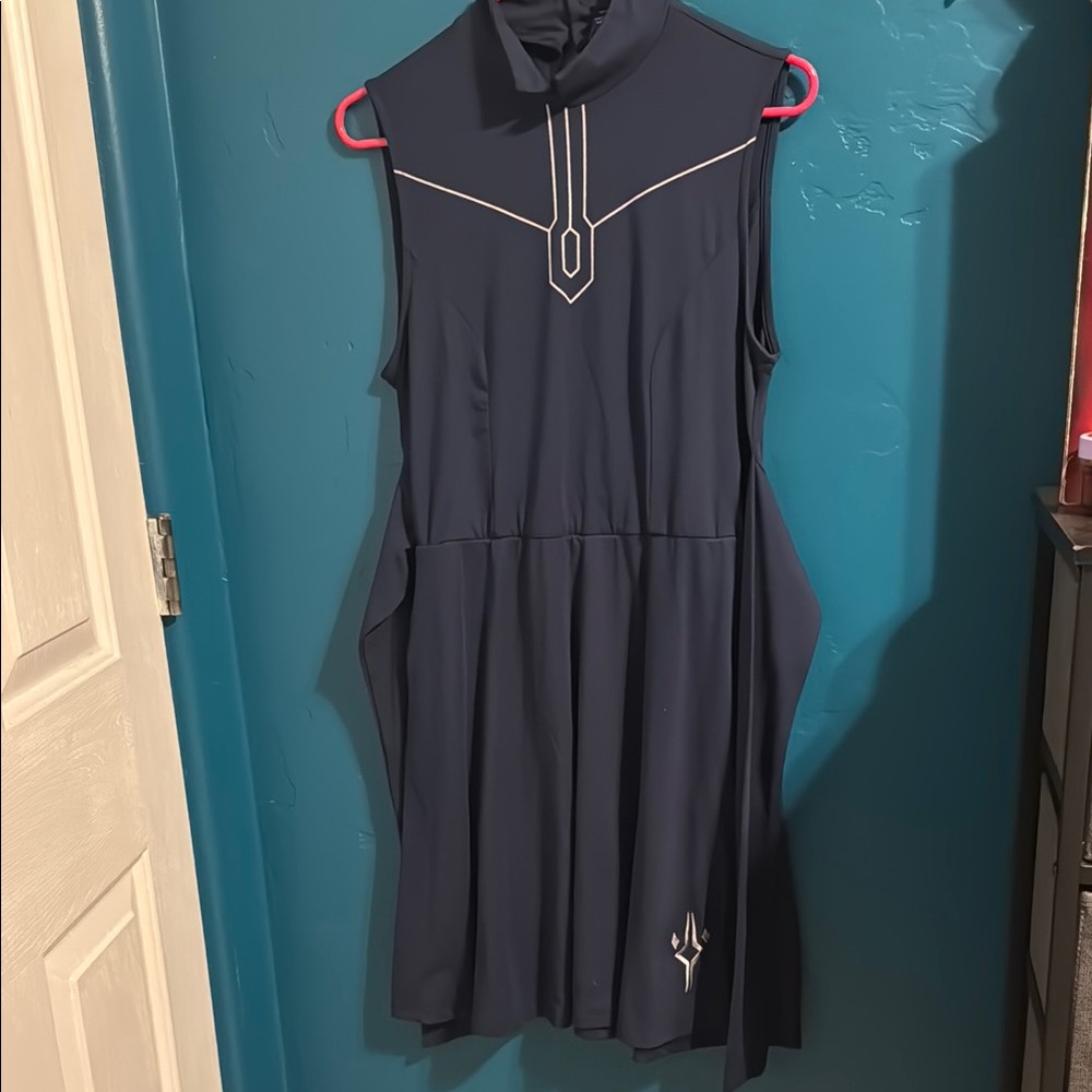 Her Universe Ahsoka Navy Sleeveless Dress with White Accents